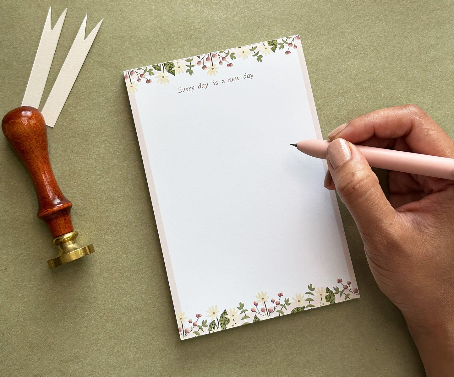 Peach Nut Notepads | 6"L x 4"W