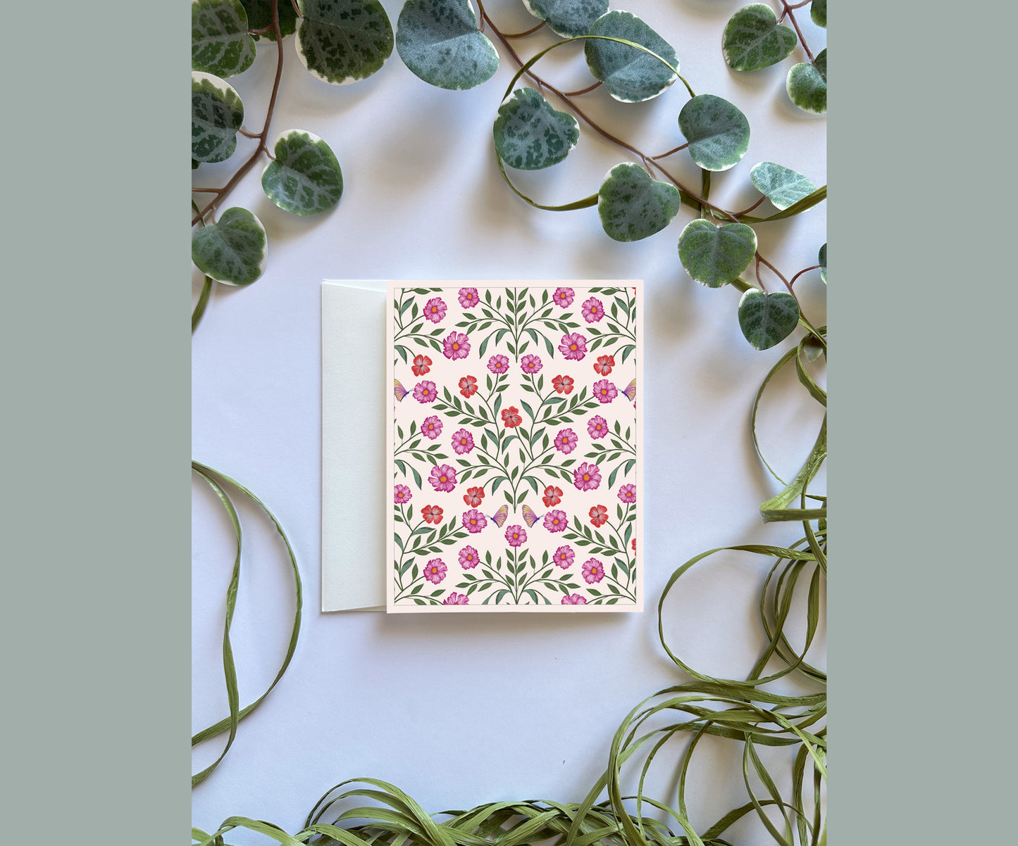 Cosmos Folded Notecard set of 8 cards