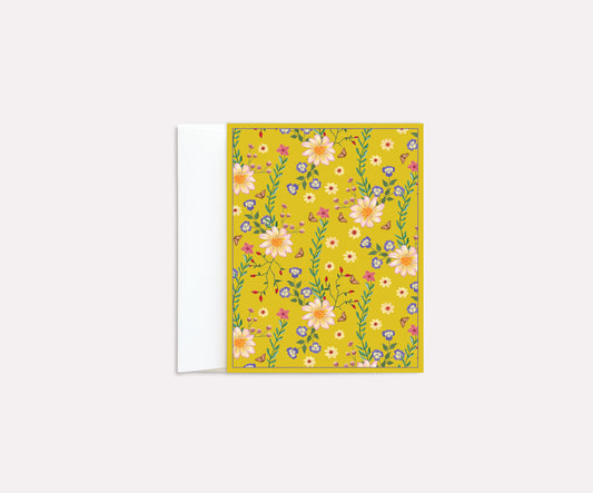 Pansy Folded Notecard set of 8 cards