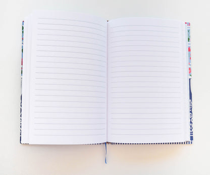 Greek Blossom Hardcover Notebook | Journal | 8.5" L x 5.75" W