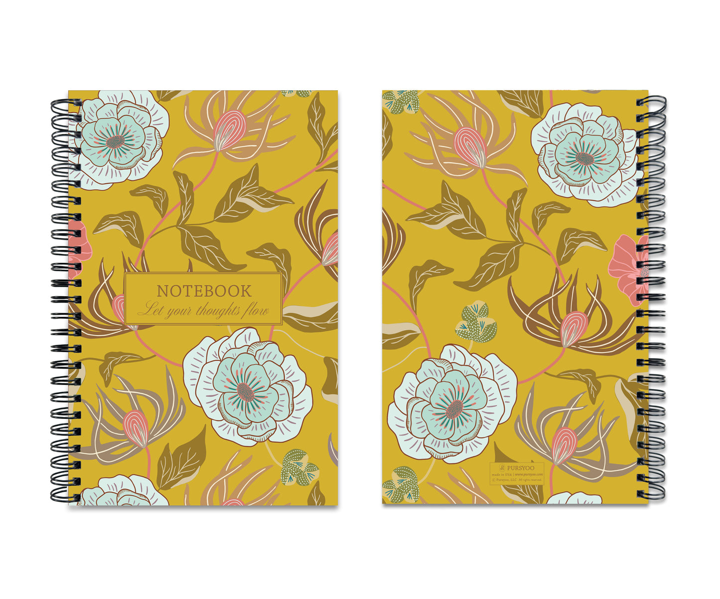 Sunshine Spiral Notebook | 8.5" L x 5.5" W