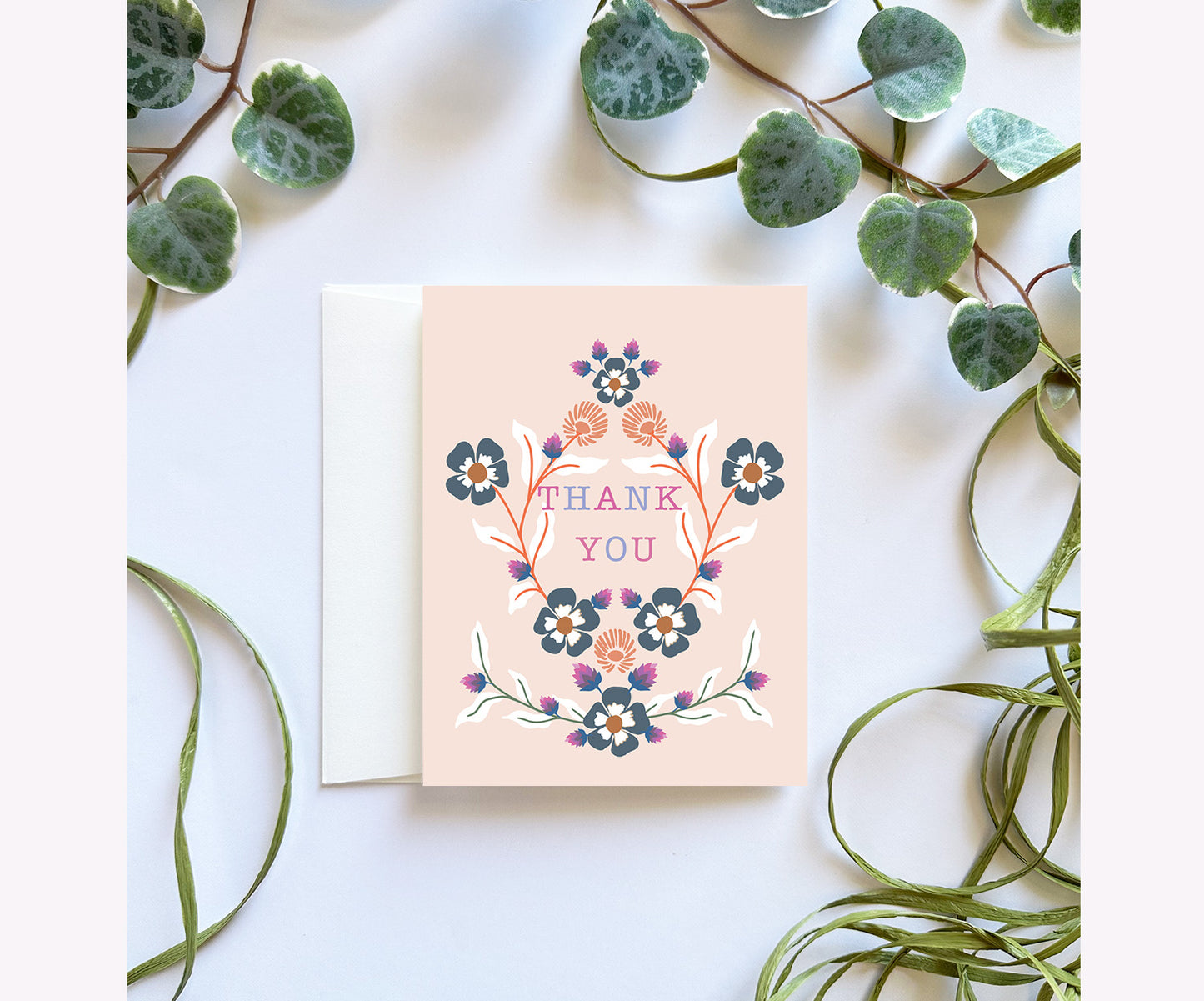 Thank You Poppy Floral Greeting Card