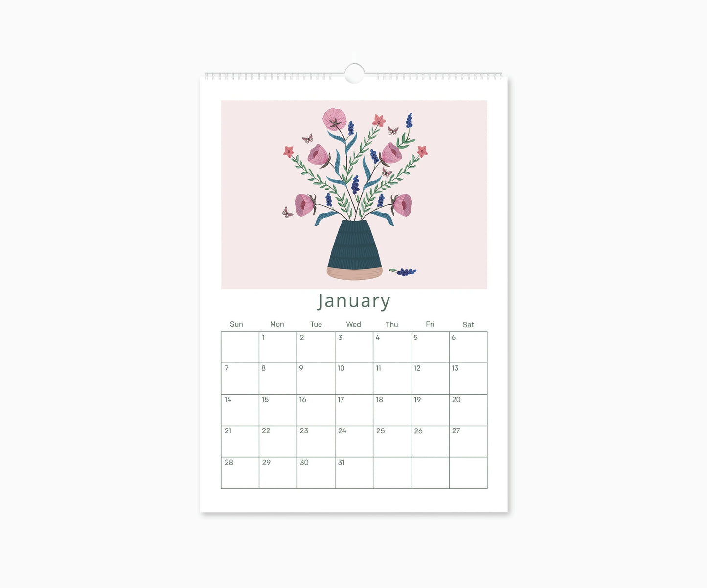 2024 Happy Blooms Appointment Calendar | 16.5"  x 11.7"