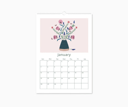 2024 Happy Blooms Appointment Calendar | 16.5"  x 11.7"