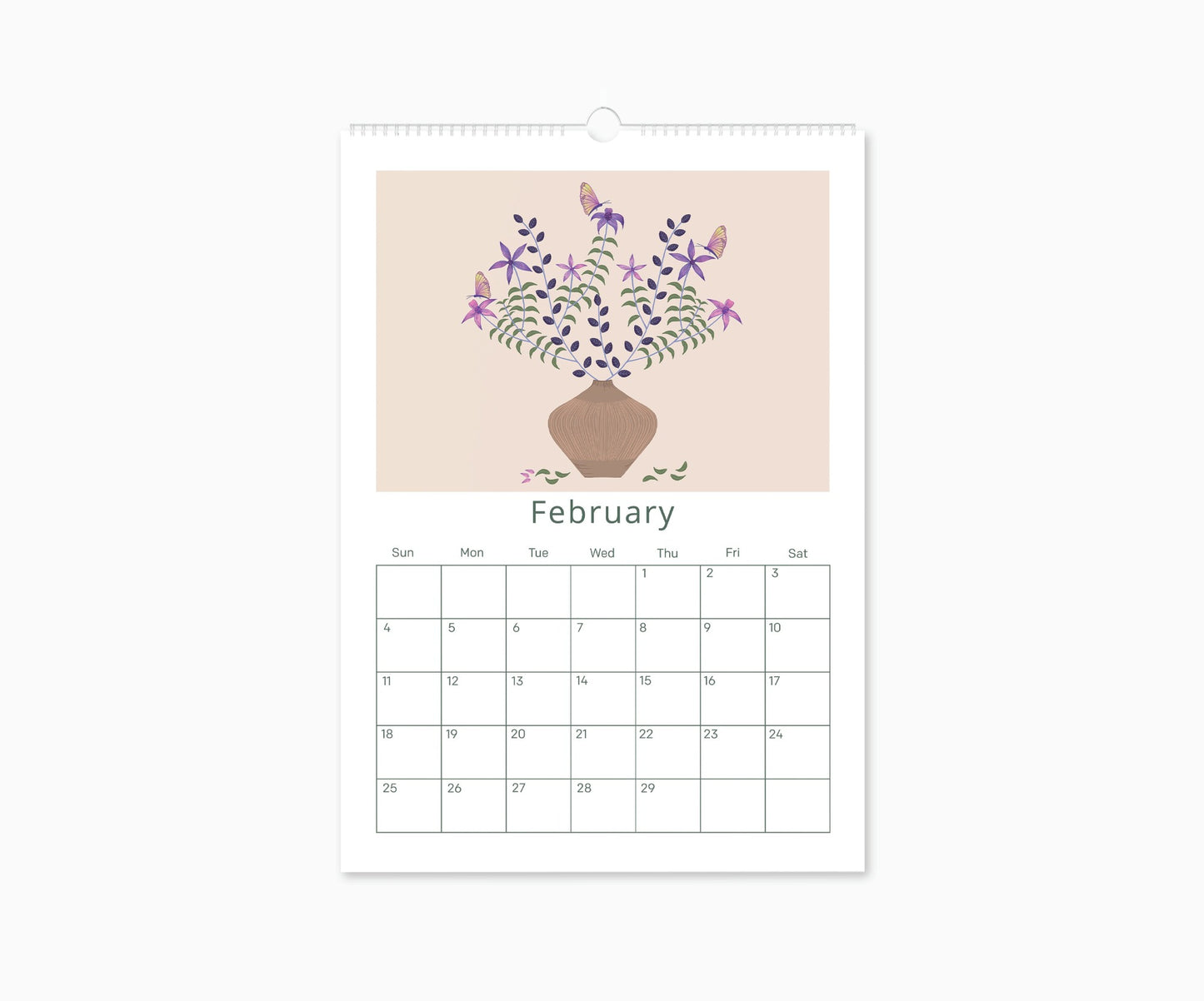 2024 Happy Blooms Appointment Calendar | 16.5"  x 11.7"