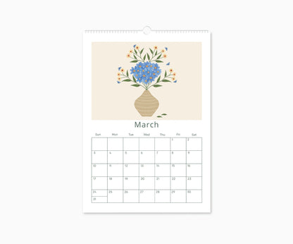 2024 Happy Blooms Appointment Calendar | 16.5"  x 11.7"