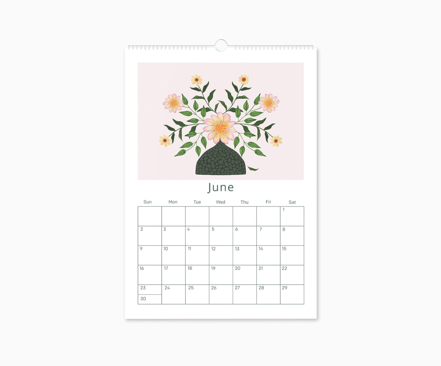 2024 Happy Blooms Appointment Calendar | 16.5"  x 11.7"