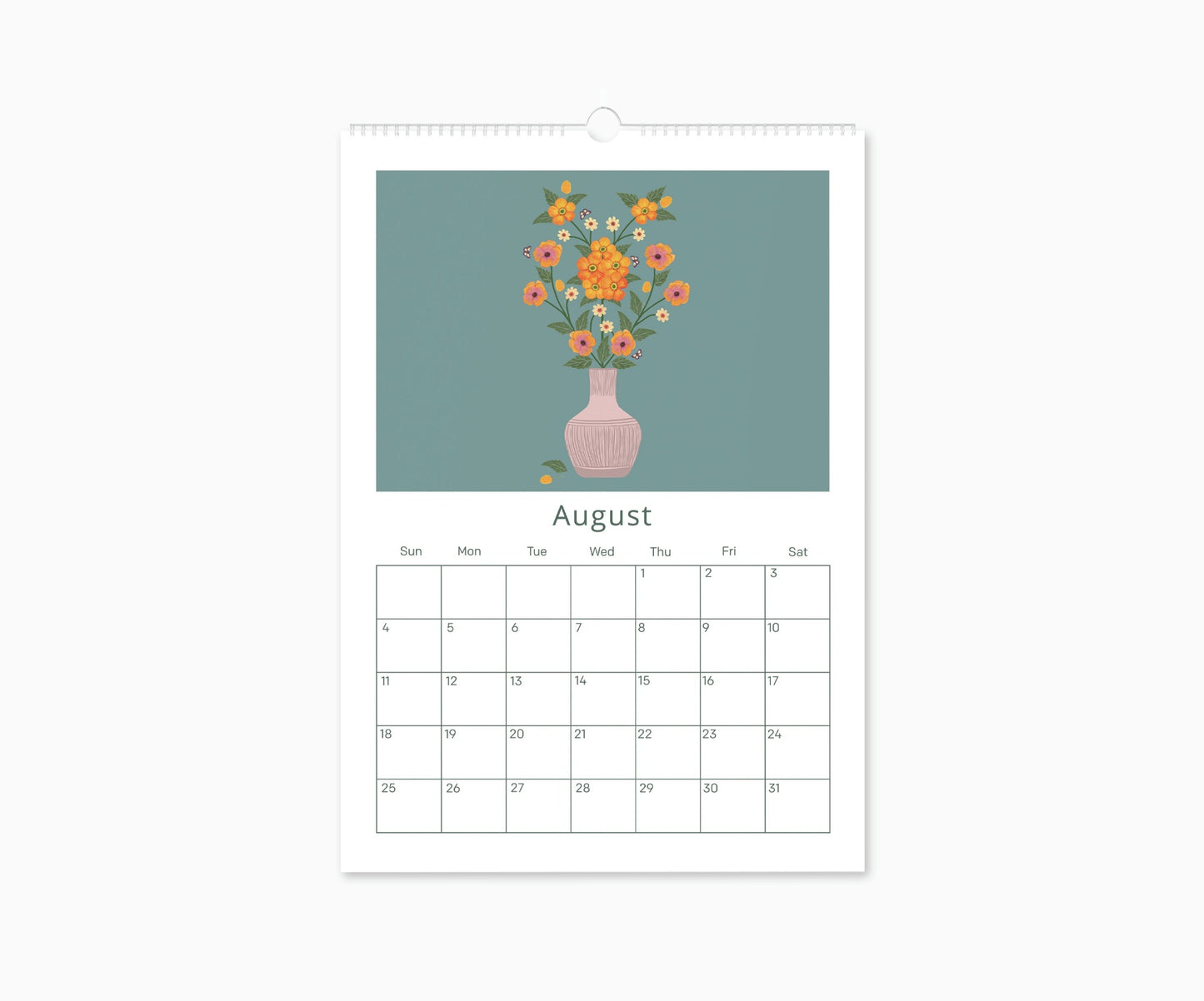 2024 Happy Blooms Appointment Calendar | 16.5"  x 11.7"