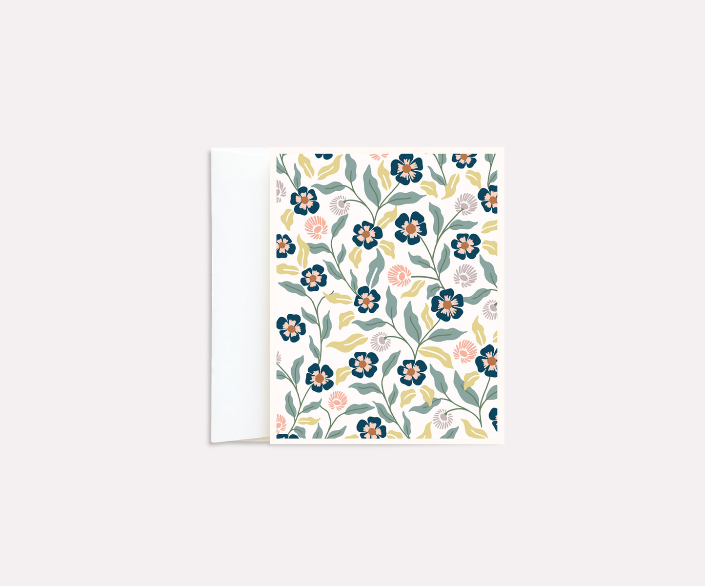 Blue Poppy Folded Notecard set of 8 cards