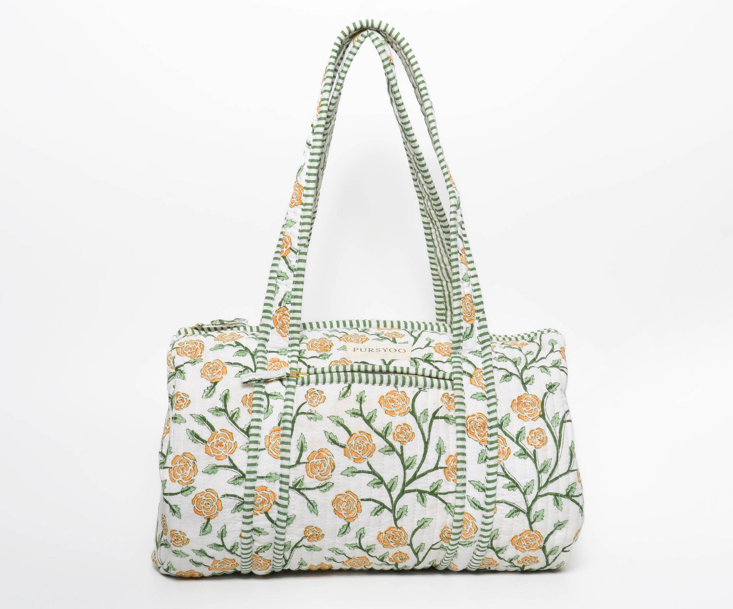 Orange Blush Vine Bag set | Set of a Tote, Duffel and Pouch