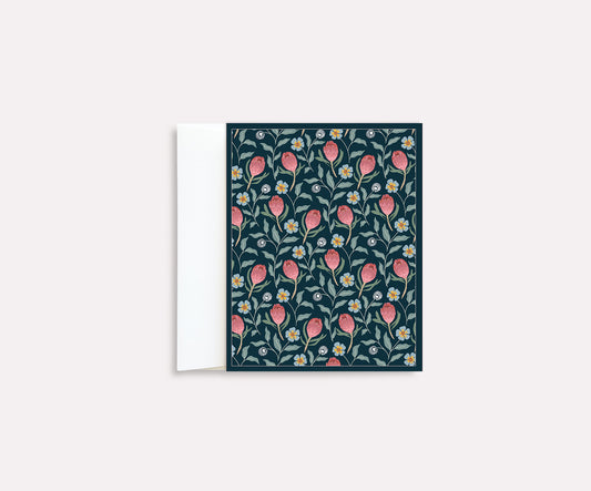 Regal Bloom Folded Notecard set of 8 cards