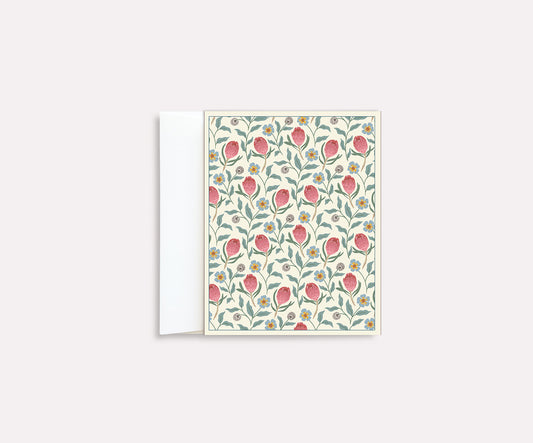 Serene Bloom Folded Notecard set of 8 cards