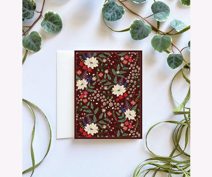 Star blooms Folded Notecard set of 8 cards