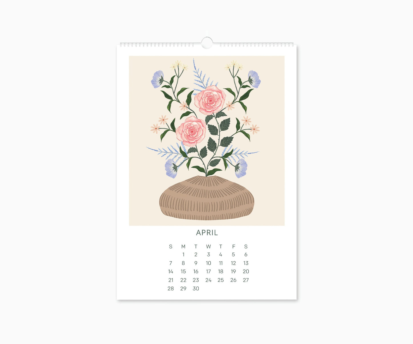 2024 Happy Blooms Wall Calendar | 16.5"  x 11.7"