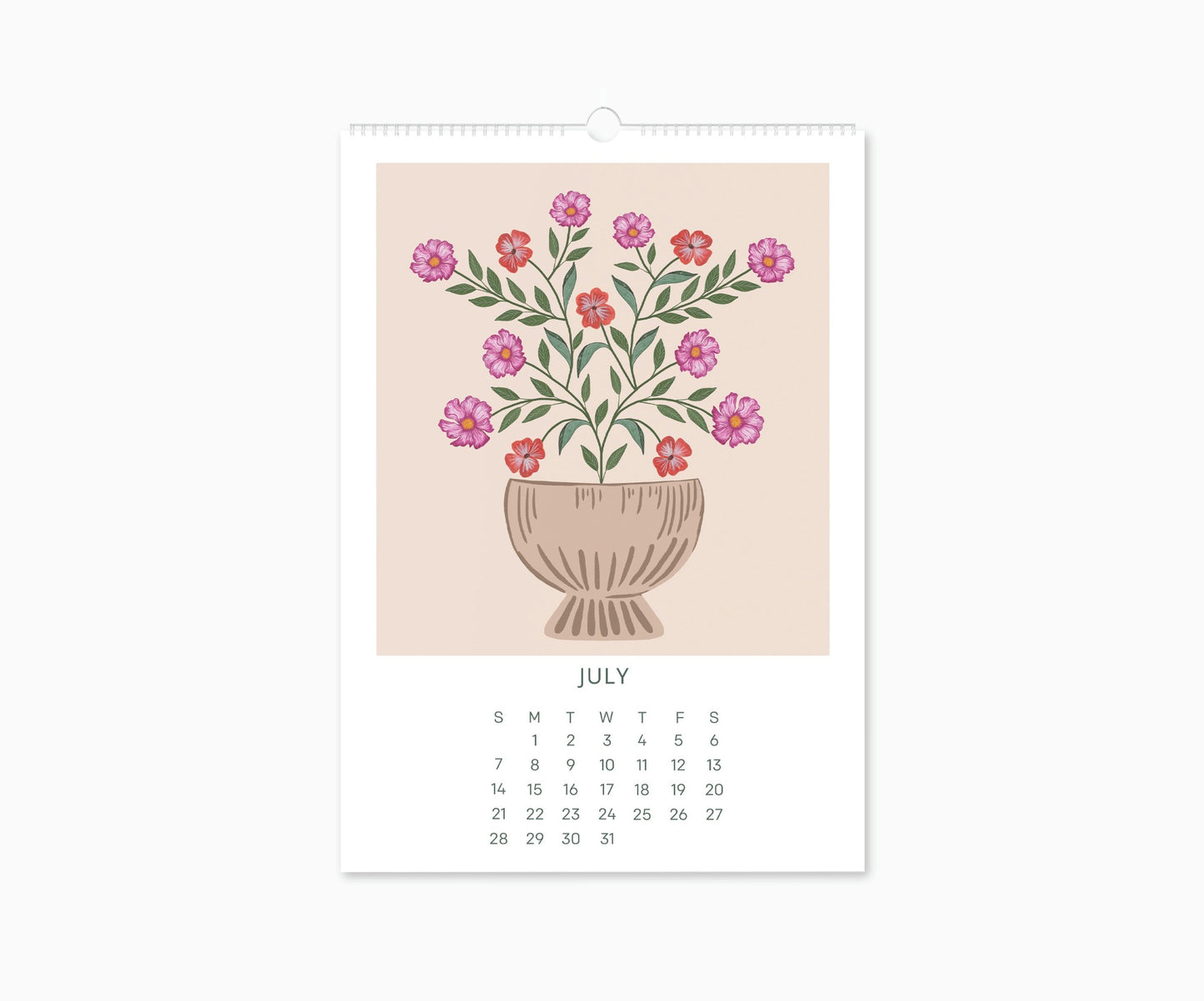 2024 Happy Blooms Wall Calendar | 16.5"  x 11.7"