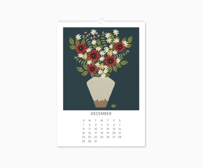 2024 Happy Blooms Wall Calendar | 16.5"  x 11.7"