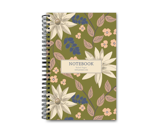 Ideal for both journaling and notetaking , this spiral notebook boasts stunning front and back covers adorned with a luxurious, soft velvety laminate. Whether you're capturing notes or expressing your thoughts, this notebook is the perfect blend of beauty and functionality.