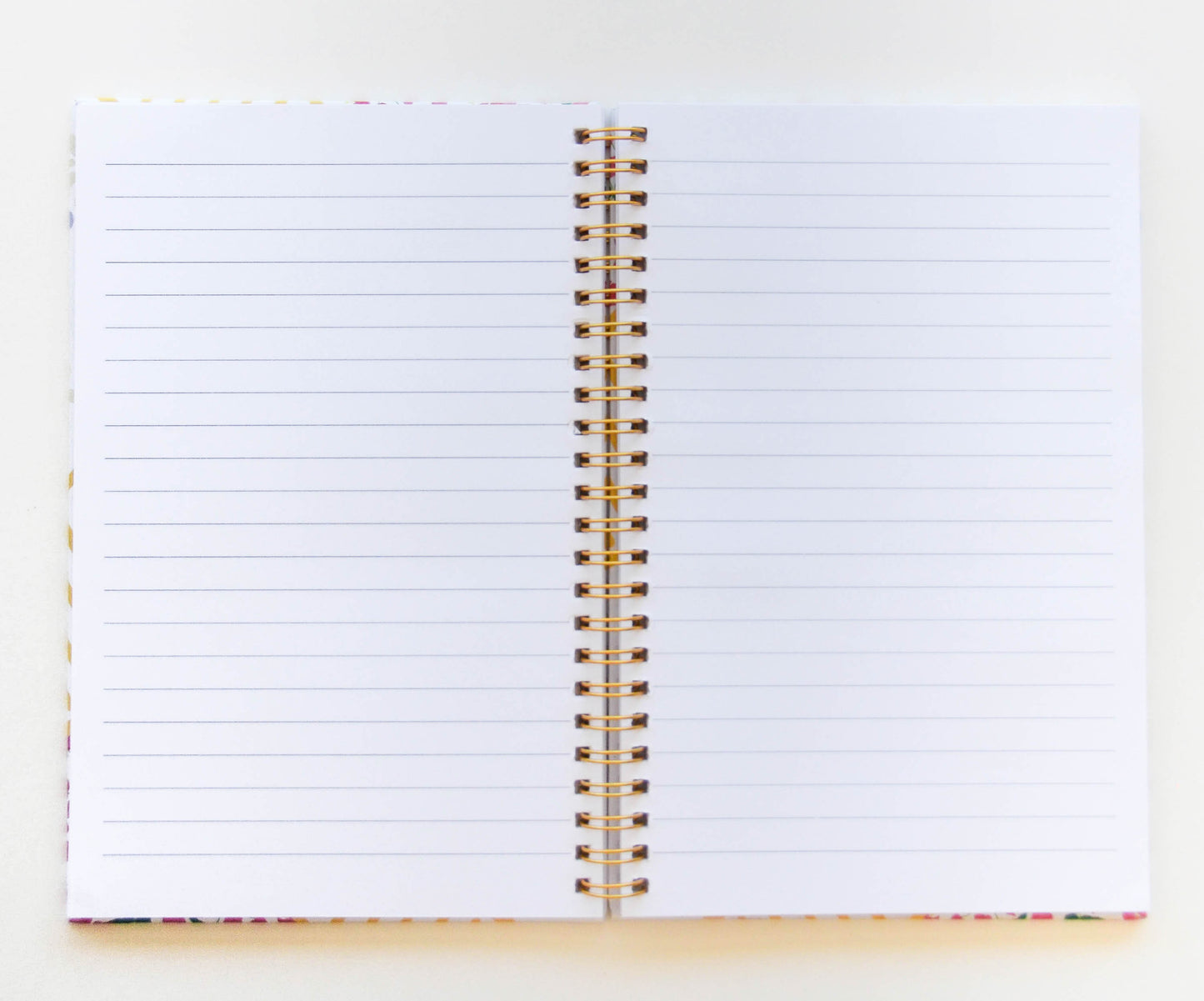 Yellow Trellis Spiral Notebook | 8.5" L x 5.5" W